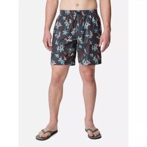 Columbia Men's‎ Summertide Stretch Printed Shorts In Shark Tiger Lilies XL NWT